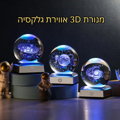 מנורת כדור הארץ 3D