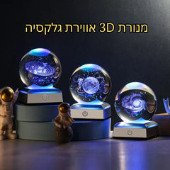 מנורת כדור הארץ 3D