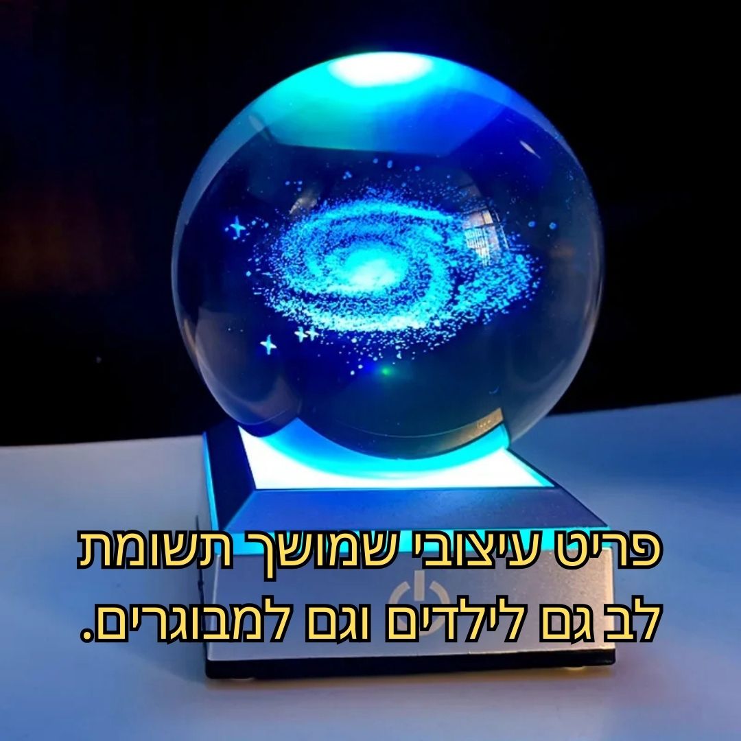 מנורת כדור הארץ 3D